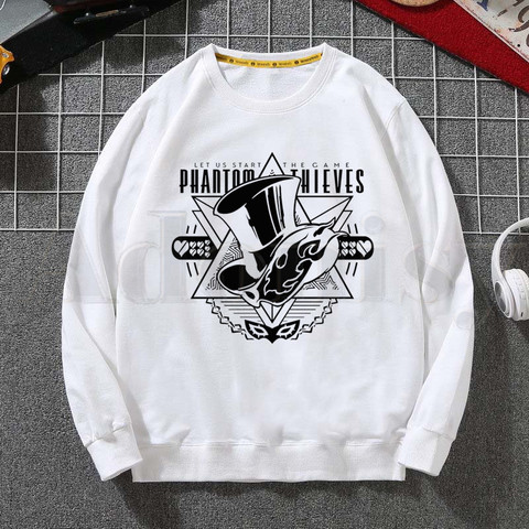 Persona 5 nouveau sweat-shirt à capuche pour hommes couleur unie impression tendance manteau hommes vêtements Hip-Hop homme vêtements ► Photo 1/6