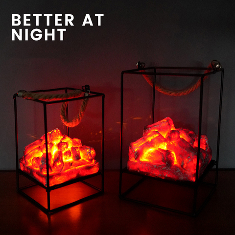 Lampe en forme de flamme à LED, 1 pièce, lampe de cheminée à charbon, pour noël et Halloween ► Photo 1/6