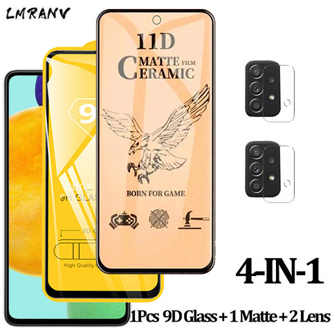 Nouveau 9D Céramique Mat verre trempe pour Samsung A52 Samsunga52 galaxy a72 A51 A71 Verre A72 Samsung A 52 Verre Trempé a52 samsung Matte Screen Protector Galaxy A52 ► Photo 1/6