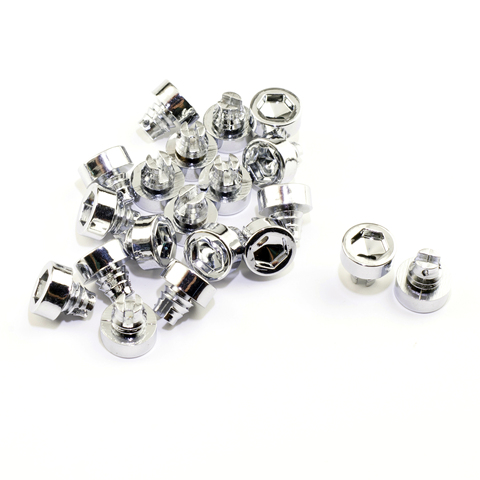 25x7.5mm voiture roue Rivets écrous remplacement pour jantes capuchon lèvre décoration vis boulon pneus style argent or noir ► Photo 1/6