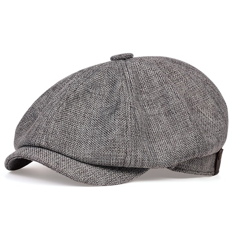 Chapeau de newsboy pour hommes, nouveau chapeau, rétro fin, béret, mode sauvage, unisexe, octogonale, décontracté, printemps et automne, décontracté ► Photo 1/6