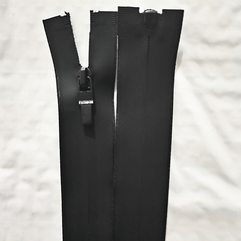 5 pièces de (20/70cm) 3 #5 # fermeture à glissière en Nylon imperméable noir à extrémité ouverte, utilisé pour l'artisanat, les sacs à coudre, les accessoires d'habillement ► Photo 1/5