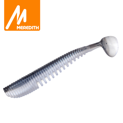 MEREDITH Awaruna leurres de pêche 130mm 10.4g 4 pièces Wobblers alose carpe Silicone artificiel appâts souples de pêche leurres souples ► Photo 1/6