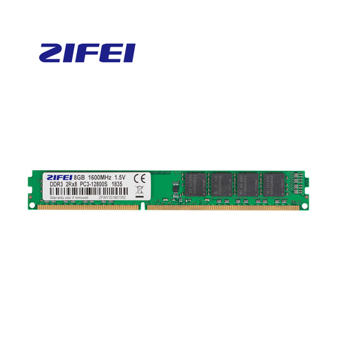 ZiFei – mémoire de serveur d'ordinateur de bureau, modèle DDR3, capacité 4 go 8 go, fréquence d'horloge 1600/1333/1066MHz, broches 240Pin, UDIMM, entièrement compatible avec Intel et AMD ► Photo 1/6