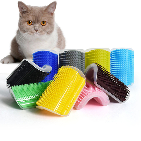 Produits d'animaux pour chats coin brosse chat | Massage, peigne auto-toiletteur, brosse avec chat chat de chat, frotter le visage avec un peigne à chatouillement ► Photo 1/6