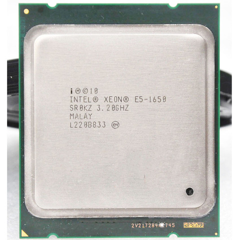 Carte mère Intel Xeon E5 1650 E5-1650 E51650 3.2GHz, 6 cœurs, 12 mo de Cache, prise 2011 processeur d'unité centrale, compatible X79 ► Photo 1/2