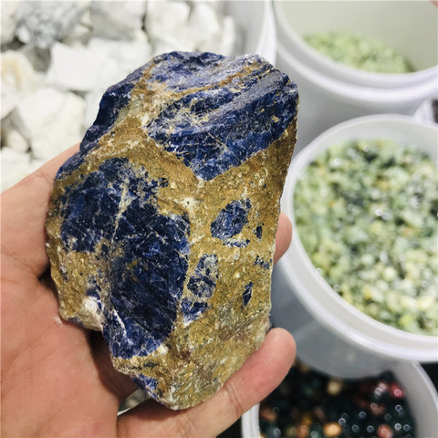 Saphir naturel, minerai de quartz, minerai brut, pierre précieuse d'énergie ► Photo 1/6