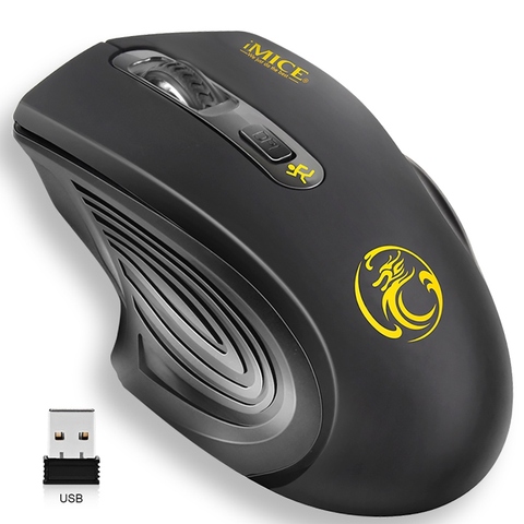 Souris sans fil USB 2000DPI USB 2.0 récepteur souris d'ordinateur optique 2.4GHz souris ergonomique pour ordinateur portable son souris silencieuse ► Photo 1/6