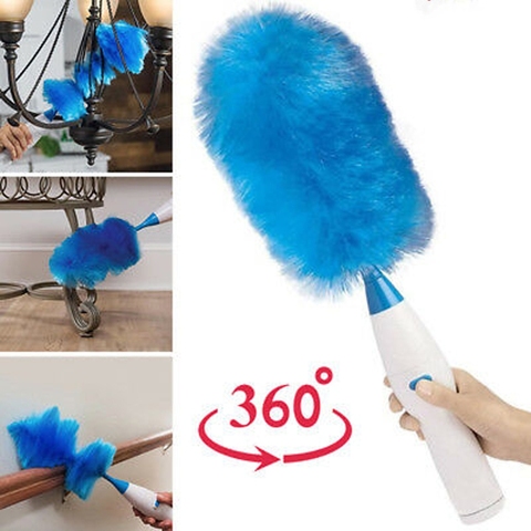 Plumeau électrique rotatif, brosse de nettoyage de poussière réglable à 360 °, outil de nettoyage ménager instantané Pro ► Photo 1/6