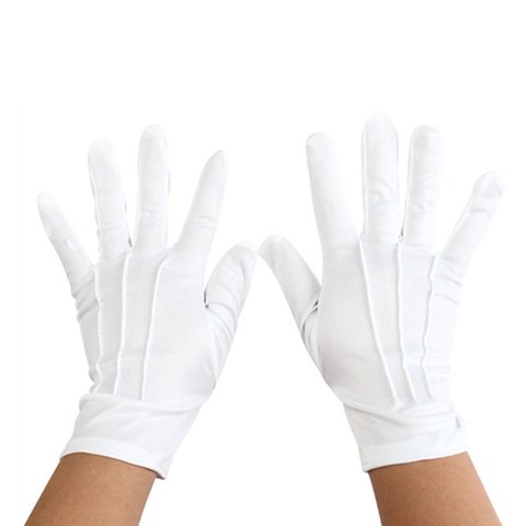 Les gants en coton blanc peuvent se laver les mains pour empêcher le fil de coton masculin mince sans manches col rond ► Photo 1/6