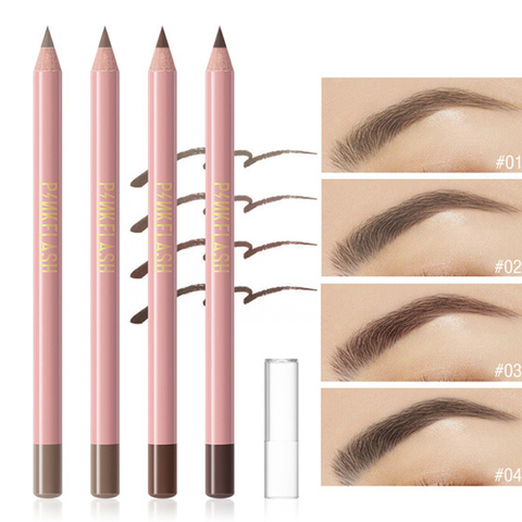 Crayon à sourcils en bois naturel de 4 couleurs imperméable et résistant à la sueur longue durée facile à porter cosmétiques de sourcil de maquillage brun noir ► Photo 1/6