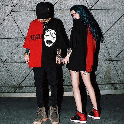 Harajuku amant T-Shirt pour hommes femmes faucheuse impression Punk Rock mode graphique T-Shirt femmes coton T-Shirt grande taille ► Photo 1/6