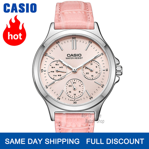 Casio montre des montres pour femmes Set top marque de luxe 30 m Montre-bracelet étanche à quartz Lumineuses dames Cadeaux Horloge Montre de sport femmes Часы relogio feminino reloj mujer bayan kol saati LTP-V300 ► Photo 1/5