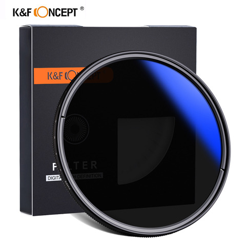 K & F CONCEPT ND2-ND400 Variable ND filtre 37-82mm Multi enduit réglable Fader pour appareil photo reflex numérique densité neutre lentille filtre ► Photo 1/6