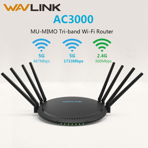 AC3000 MU-MIMO routeur WiFi sans fil Tri-bande 2.4G + 5Ghz avec Touchlink Gigabit Wan/Lan répéteur Wi-Fi intelligent/Point d'accès USB 3.0 ► Photo 1/6