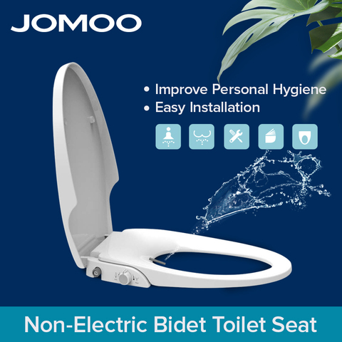 JOMOO auto-nettoyant double buses couvercle de siège de Bidet de toilette manuel en forme de V Installation facile, couvercle de siège de toilette froid seulement ► Photo 1/6