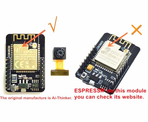 Module caméra ESP32 ESP32-CAM WiFi + Bluetooth, carte de développement avec Module caméra OV2640 2MP, autorisation authentique ► Photo 1/6