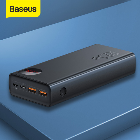 Baseus batterie externe 30000mAh avec 20W PD charge rapide Powerbank chargeur de batterie externe Portable pour iPhone 12 Pro Xiaomi Huawei ► Photo 1/1