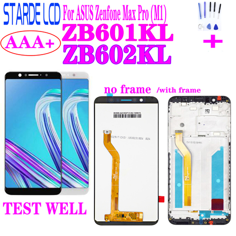 Écran tactile LCD avec châssis, 100% pouces, pour Asus ZenFone Max Pro M1 ZB601KL ZB602KL X00TD X00, 5.99 Original ► Photo 1/6