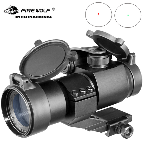Fire Wolf, fusil de chasse avec points de tactique rouge et vert, lunette de visée 32mm, télescope de visée Laser pour Picatinny holographique Rai ► Photo 1/6