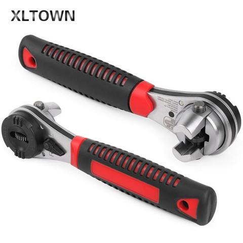 XLTOWN – clé à cliquet de haute qualité, réglable de 6 à 22mm, outil multifonction universel, rapide bidirectionnel ► Photo 1/6