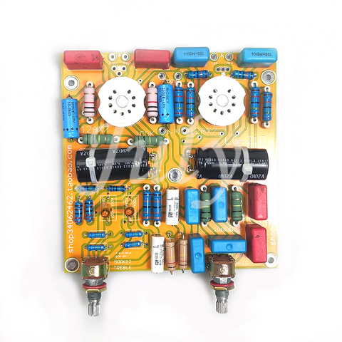 Carte de tonalité de tube 12AX7, la conception la plus raisonnable du circuit de contrôle de tonalité de tube de Baxandall, alimentation d'énergie de cc du filament 6.3V ► Photo 1/6
