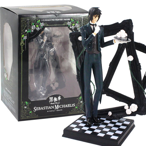 Figurine du majordome noir, dessin animé, Kuroshitsuji, Sebastian Ciel PVC, jouet à collectionner, modèle à collectionner, cadeau, 18cm 25cm ► Photo 1/6