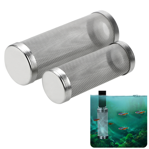 Filtre cylindre de crevettes, filtre spécial en acier inoxydable pour l'entrée de crevettes, protection à l'entrée S/L, accessoires d'aquarium ► Photo 1/6