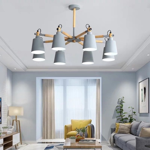 Plafonnier LED suspendu avec télécommande, design nordique moderne, luminaire décoratif de plafond, idéal pour un salon, une chambre à coucher ou un Loft ► Photo 1/6