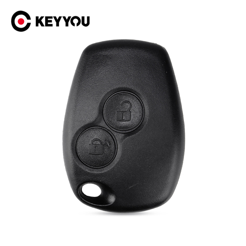 KEYYOU – coque de clé télécommande à 2 boutons 10X, pour Renault Megane Modus Espace Laguna Duster Logan DACIA Sandero Fluence Clio Kangoo ► Photo 1/6