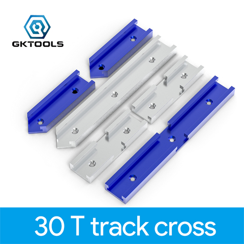 Goulotte pour le travail du bois, connecteur croisé à fente en T, Rail de guidage de jauge d'onglet, scie circulaire, Table à bascule, pièces d'intersection ► Photo 1/6