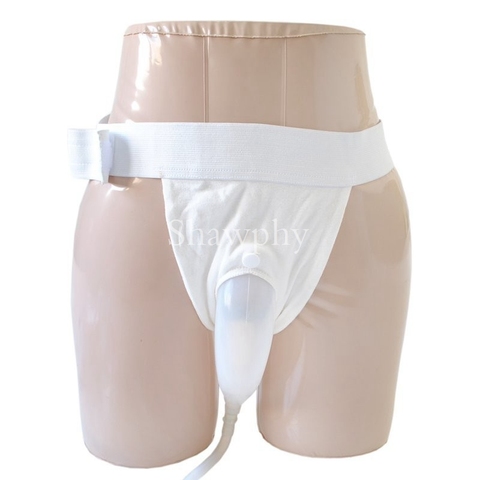 Sac d'urine pour homme, ensemble de collecte d'urine, collecteur d'urine respirant, sac anti-déversement pour Incontinence d'urine, taille réglable ► Photo 1/4