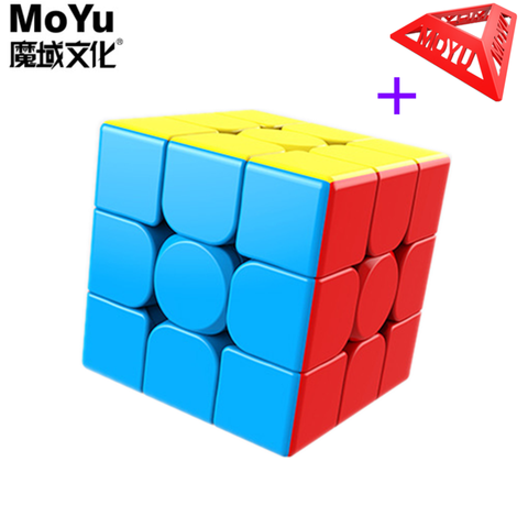 MoYu meilong coloré 3x3x3 puzzle cube magique sans colle cube 3x3 cubo magico cubes de vitesse professionnels jouets éducatifs game gear game cube 3x3x3 puzzle magic cube stickerless cube 3x3 professional cube ► Photo 1/6