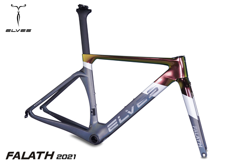 Elfes FALATH Aero-dynamique cadre de vélo de route en carbone cadre de vélo en fibre de carbone cadre de route en carbone aérodynamique ► Photo 1/5