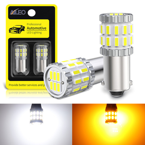 AILEO – ampoule led sur mesure pour voiture BA9S BAY9S BAX9S T4W H6W H21W, puces 30SMD, lumière de lecture blanche et jaune 6000K ► Photo 1/6