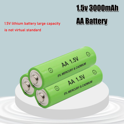 1-4 pièces nouvelle pile Rechargeable AA 1.5V 3000mah piles alcalines pour télécommande jouets électroniques lumière LED Radio rasoir ► Photo 1/5