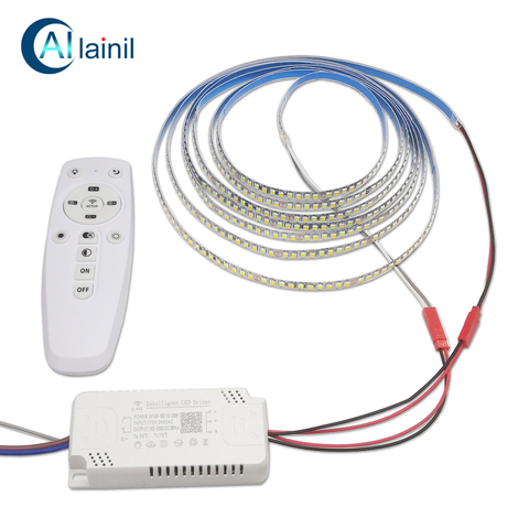 Bande de 3 mètres 60w x 2 pour la réparation des lustres, transformateur à distance 2.4G, 200D 5B10CX2 2835 ► Photo 1/6