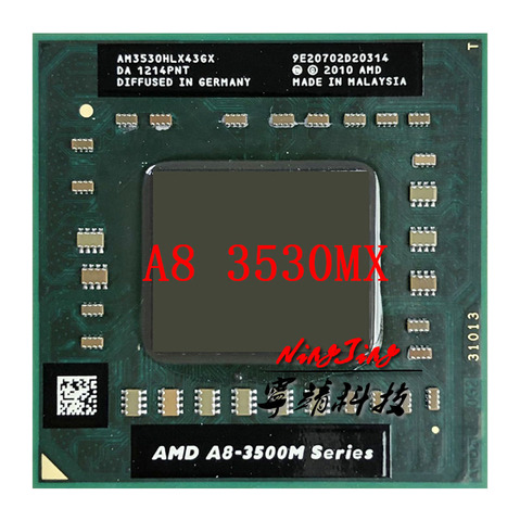 AMD A8-Series A8-3530MX A8 3530 M X 1.9 GHz Quad-Core Quad-Thread processeur d'unité centrale AM3530HLX43GX Socket FS1 ► Photo 1/1