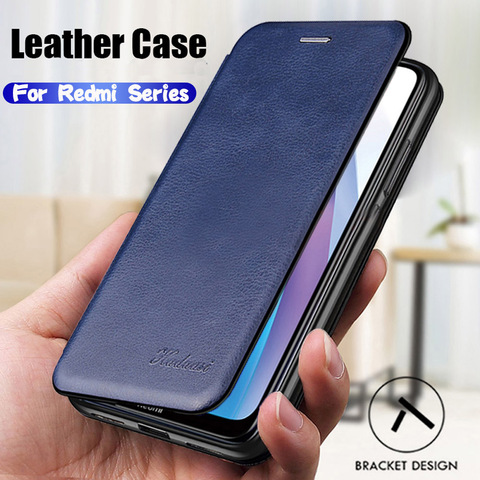 Coque de protection en cuir pour Xiaomi, étui à rabat magnétique 360 Anti-choc pour Redmi Note 8T, 7, 8, 6, K20 Pro, K30, 8A, 7A ► Photo 1/6