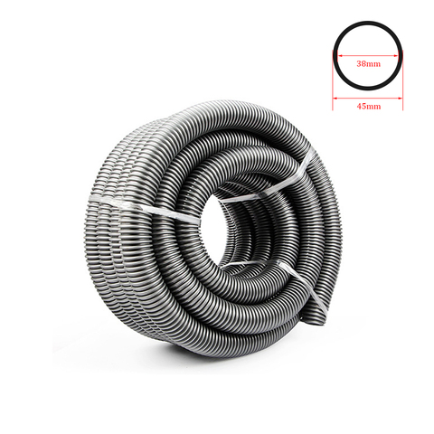 Tuyau de filetage pour aspirateur, intérieur 38mm, extérieur 45mm, Tube souple avec soufflet, accessoires gris ► Photo 1/5