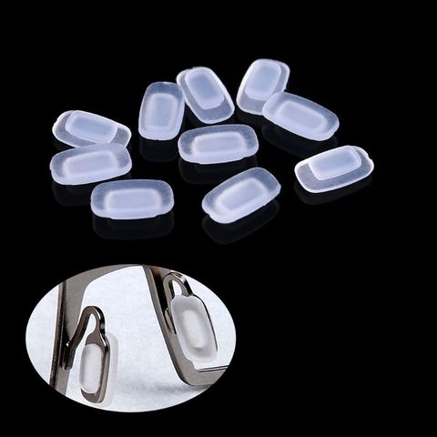 Tampons de nez souples en Silicone carré, 5 paires/lot, Airbag, fentes sur lunettes, accessoires de lunettes pour adultes et enfants, universels ► Photo 1/6