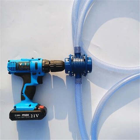 Bleu auto-amorçage Dc pompage auto-amorçage pompe centrifuge ménage petit pompage main perceuse électrique pompe à eau ► Photo 1/6