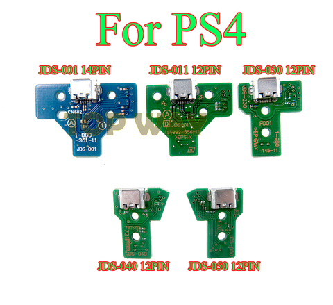 Port de chargement USB pour contrôleur de PS4, 200 pièces, connecteur de carte de chargeur 001 011 030 040 050 JDS001 JDS011 JDS030 JDS050 ► Photo 1/6