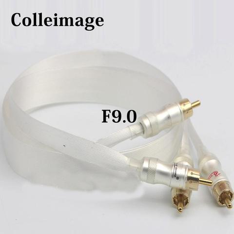 Colleimage Hifi Nordost argent 2RCA mâle à mâle câble Audio bleu Wgite Heven roi serpent plaqué or RCA câble d'interconnexion ► Photo 1/4