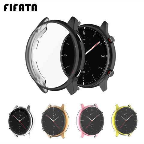 FIFATA souple coque de protection complète pour Amazfit GTR 2 coque de cadre de bord de montre protéger pare-chocs pour Xiaomi Huami Amazfit GTR2 ► Photo 1/6