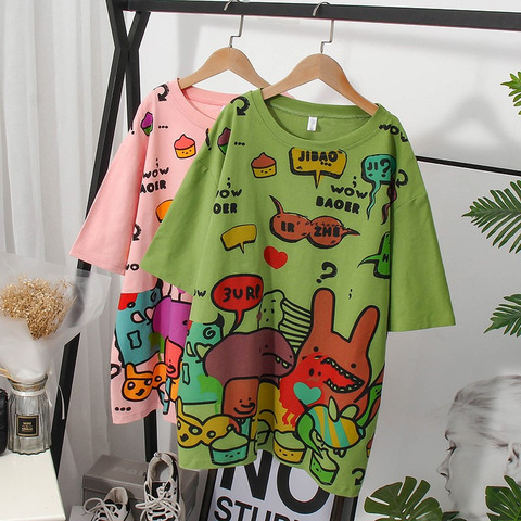 T-Shirt décontracté pour femmes, Streetwear, Harajuku, grande taille 5XL 6XL 7XL 8xlextra, 140KG ► Photo 1/6