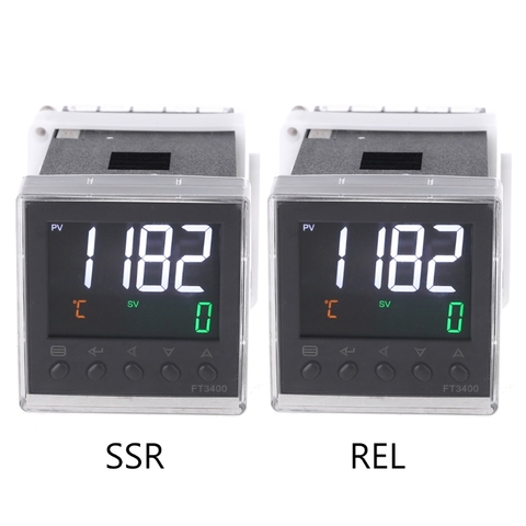 100-240V PID Thermostat SSR relais sortie K J Pt100 Din 48mm régulateur de température affichage LCD numérique étanche ► Photo 1/6