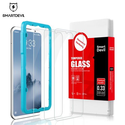 SmartDevil 3 pièces verre pour Meizu 16 ème 16 plus 16X note 8 note 9 protecteur d'écran film de verre trempé téléphone portable trempé ► Photo 1/6