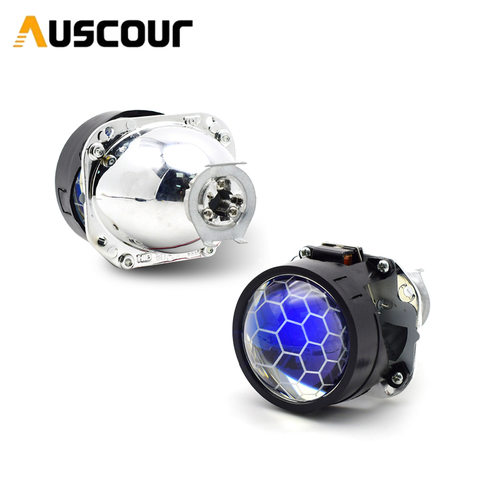 2.5 pouces Bixenon Hid voiture projecteur lentille ajustement pour H1 H4 H7 voiture phare lampe frontale ampoule voiture assemblage Kit livraison gratuite modifier ► Photo 1/6