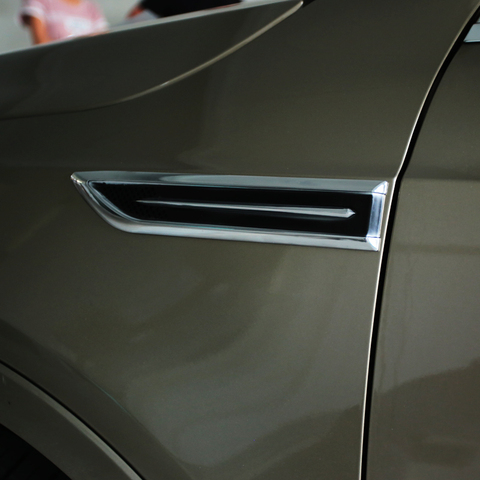 A LittleChang-autocollants de voiture, en ABS chromé, pour Audi A3 A4 A5 A6 Q3 Q5 Q7, accessoires automobiles, décoration de voiture ► Photo 1/6